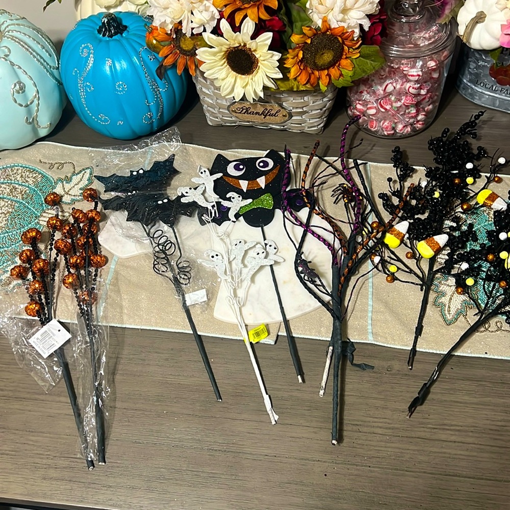 Assorted Halloween Wreath Picks